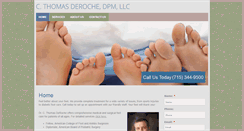 Desktop Screenshot of derochefootcare.com